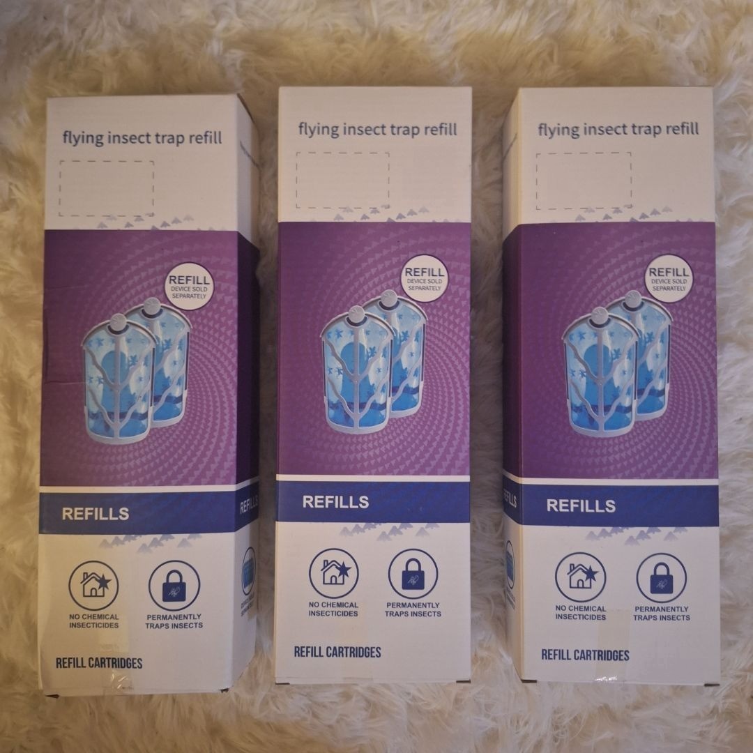 Flying Insect Trap Refill Cartridges Set of 3 Boxes Unopened Sealed Generic Camp gallery
