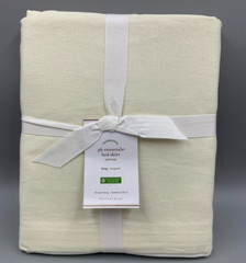 Pottery Barn Essentials Linen Cotton Bed Skirt Ivory King 18″ DROP #N7