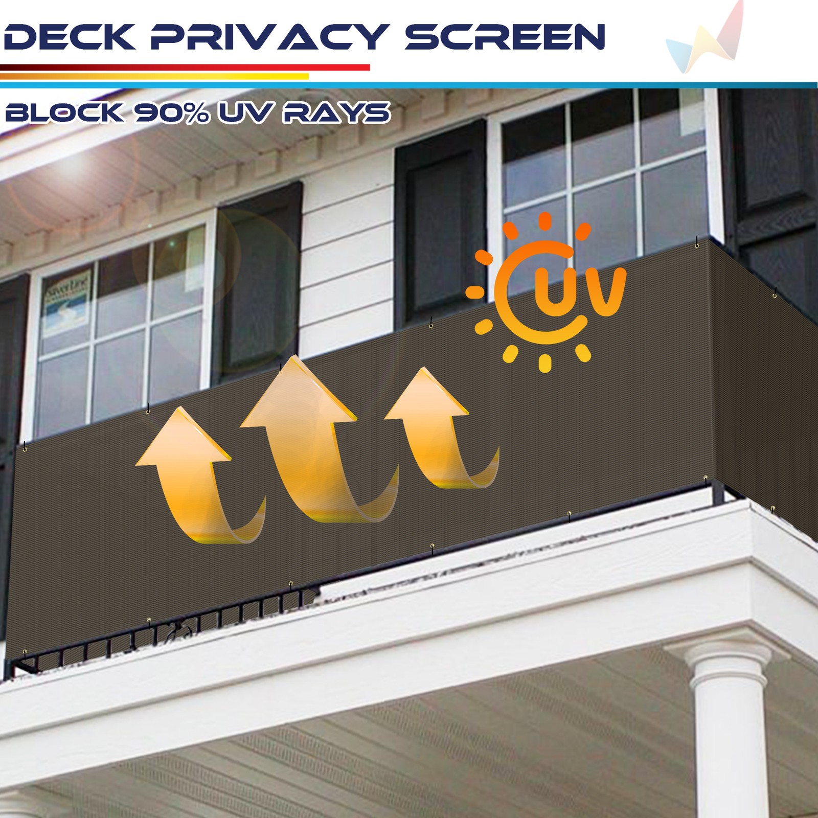 3ft Tall Privacy Balcony Fence Screen Deck Garden Yard Patio Fabric Shade Cover gallery