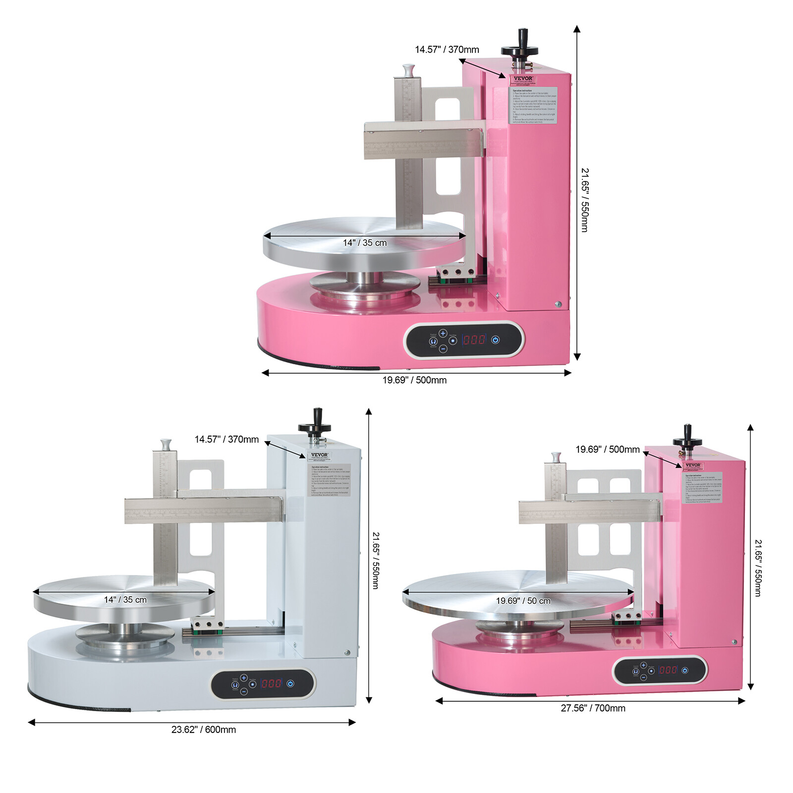 4/6-12/14/16 Cake Decorating Machine Cream Smearing Frosting Spreading Machine gallery