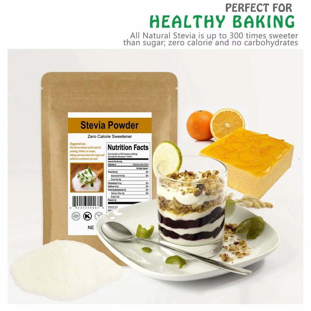 Nature Stevia Powder Extract Natural Sweetener Sugar Substitute Zero Calorie gallery