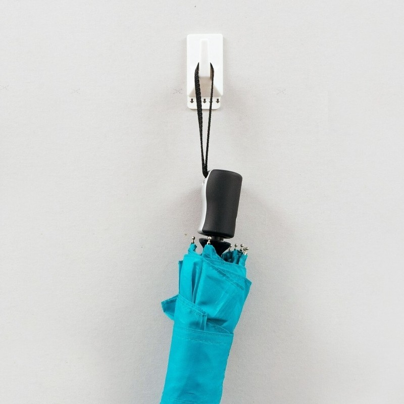 [2X] HyperTough Medium Removable Square Hooks 2-Pk W/Adhesive Strips 2 lb. [B53] gallery
