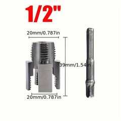 Integrated Internal & External Pipe Threading Tool Steel PVC Pipe Threader Kit