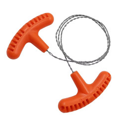 High-Quality Multi-Purpose Mini Pocket Wire Saw Stainless Steel Wire Saw Orange
