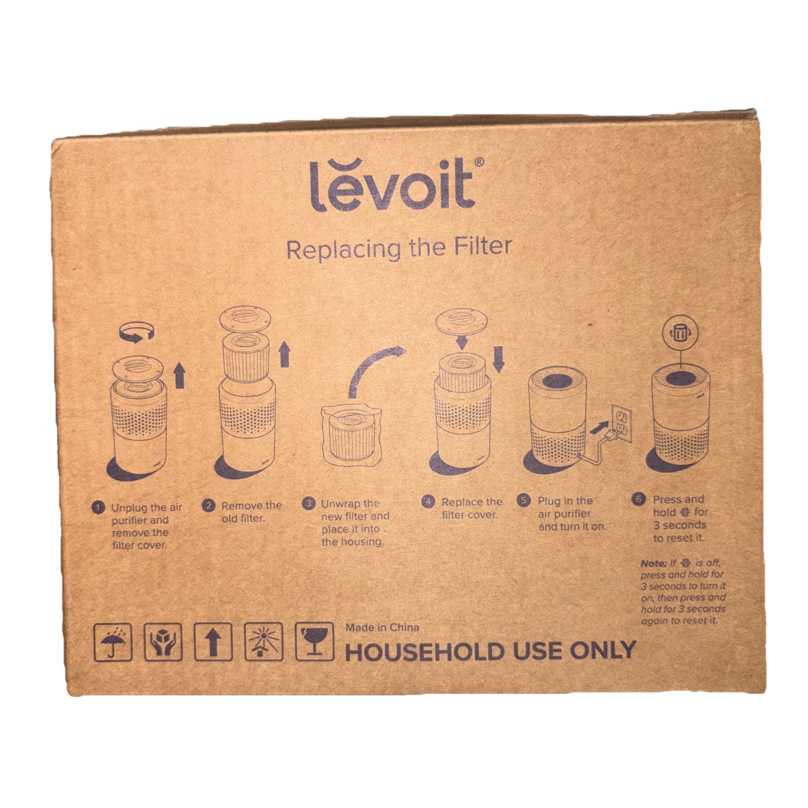 LEVOIT Air Purifier HEPA Replacement Filter - White gallery