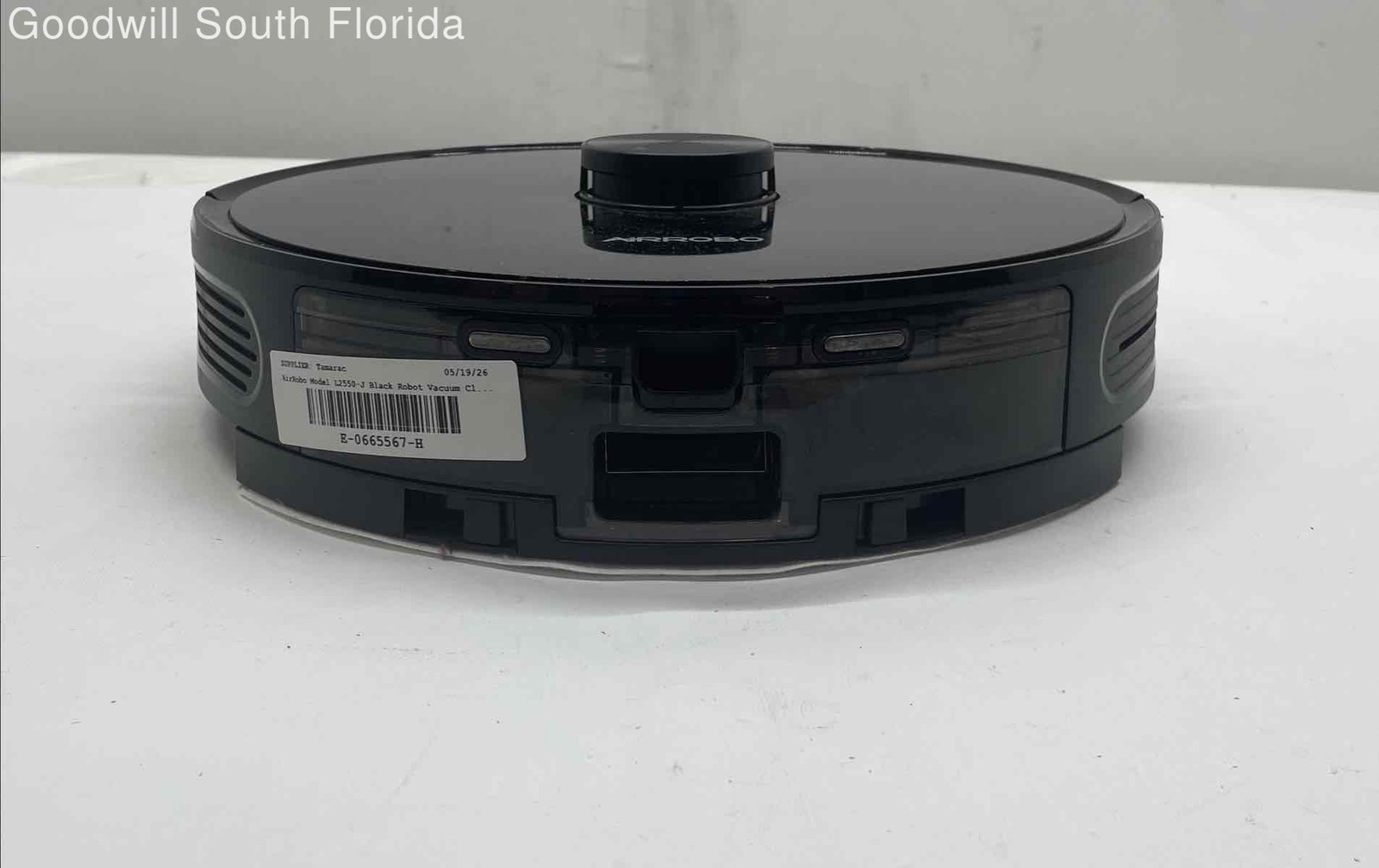 AirRobo Model L2550-J Black Portable Robot Vacuum Cleaner Not Tested gallery