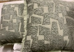 🏯 Threshold Geometric Patterned Cut Velvet Luxury Jacquard Throw Pillow🆕SET 2