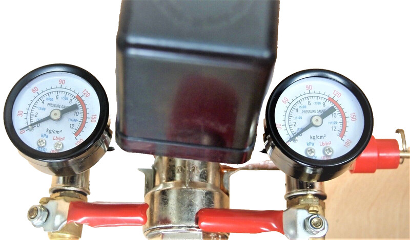 Air Compressor Pressure Switch Manifold Regulator Gauges Valves A832045 gallery