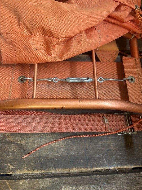 Vintage Jasper External Frame Hiking Pack Orange 2