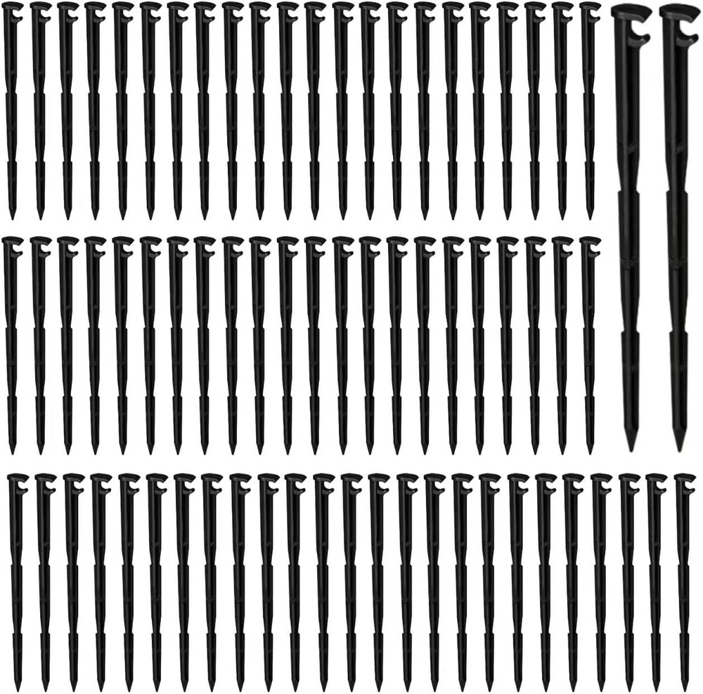 200 Pack Irrigation Drip Support Stakes 1/4 Inch Tubing Hose Holder