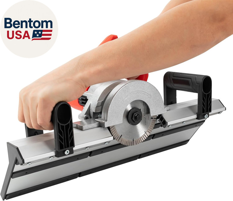 Electric Tile Chamfering Machine 45 Degree Handheld Ceramic Tile Cutter, 1200W H gallery