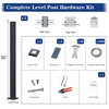 5-10FT Deck Cable Railing Kit, 2 Pack 36" Level Post with 150FT Cable, Swageless gallery