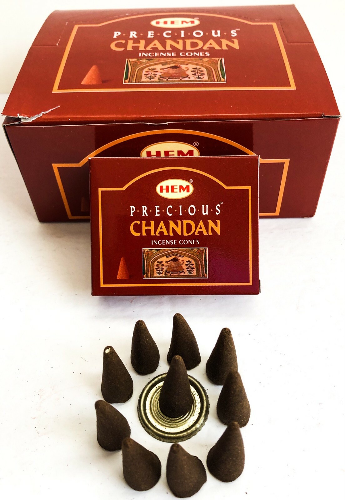 Hem Precious Chandan Incense Cones - Pick 10-20-30-50-100-120 Free Shipping! gallery