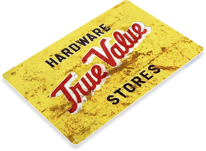 TIN SIGN True Value Rustic Auto Street Décor Garage Shop Store Hardware A746 gallery