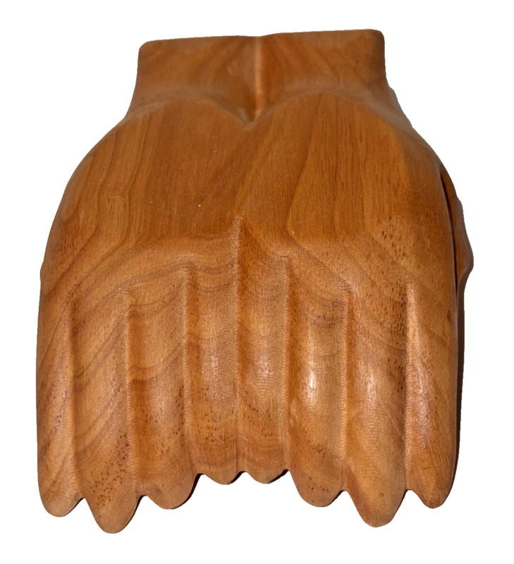 Offering Receiving Wood Carved Hands Display Bowl Small Cupped Hands Card Holder gallery