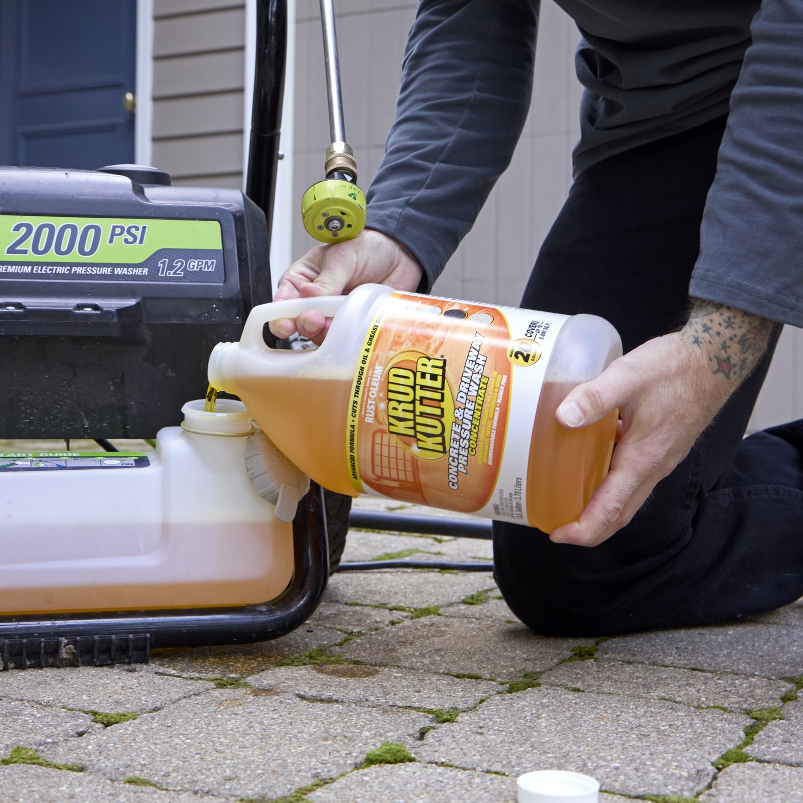 Concrete & Driveway Pressure Washer Concentrate & Manual Use Cleaner | Cuts T... gallery