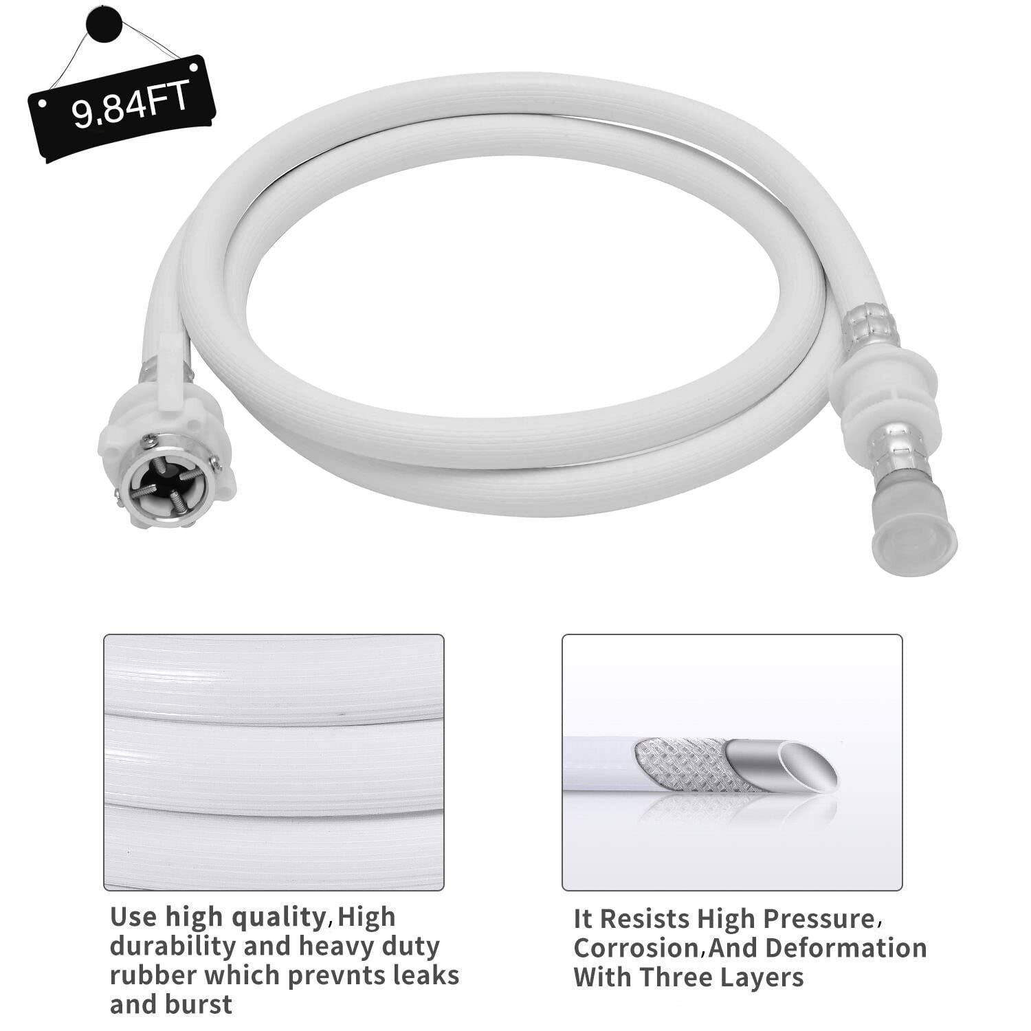 9.84FT Portable Washing Machine Hose Quick Connect Twin Tub Mini Washer PVC gallery
