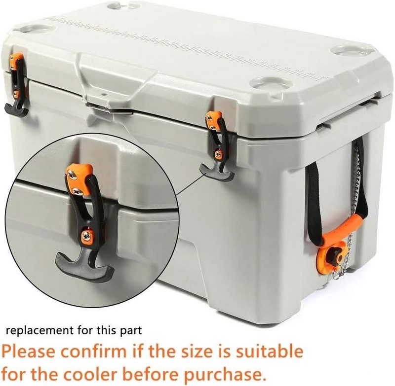 2 PCS Cooler Latch Replacements Durable Cooler Replacement Lid Latches (Orange) gallery