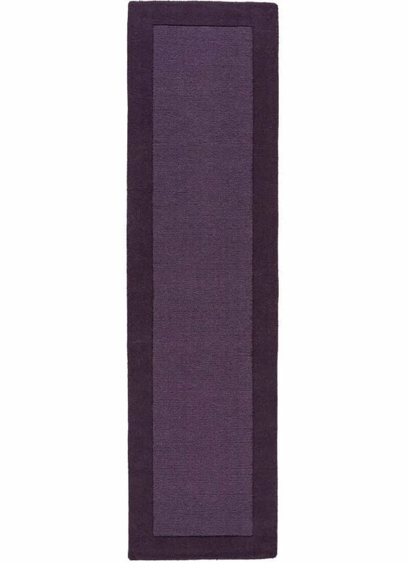 6x9 Modern Solid Purple Area Rug | Deep Area Rug | Handmade Living Room Carpet gallery