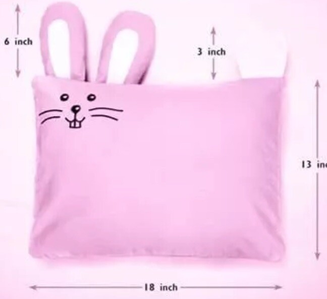 Kinder Fluff Toddler Pillow Down Alternative & Bunny Pillowcase Set gallery