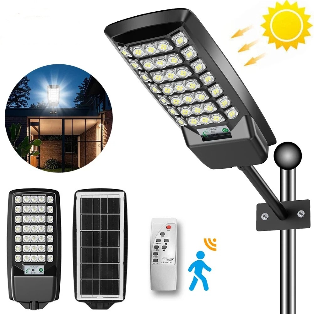 22000000LM 6000W Commercial Solar Street Light Outdoor Dusk to Dawn Area Lamp gallery
