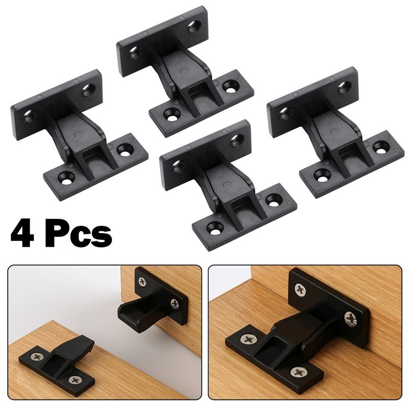 4 Pack Push In Fittings Press Fit Panel Clips Kitchen Plinth Fasteners New gallery