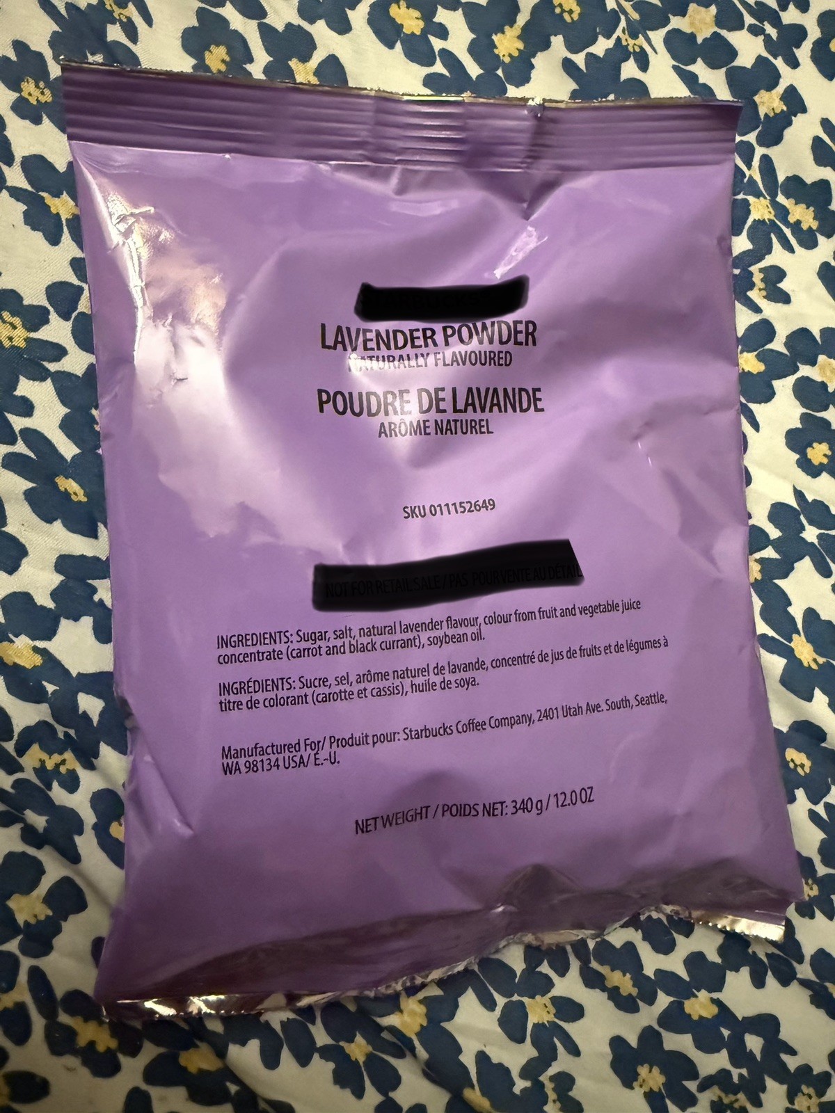 Starbucks Lavender Powder 12oz Sealed BB 1/13/27 gallery
