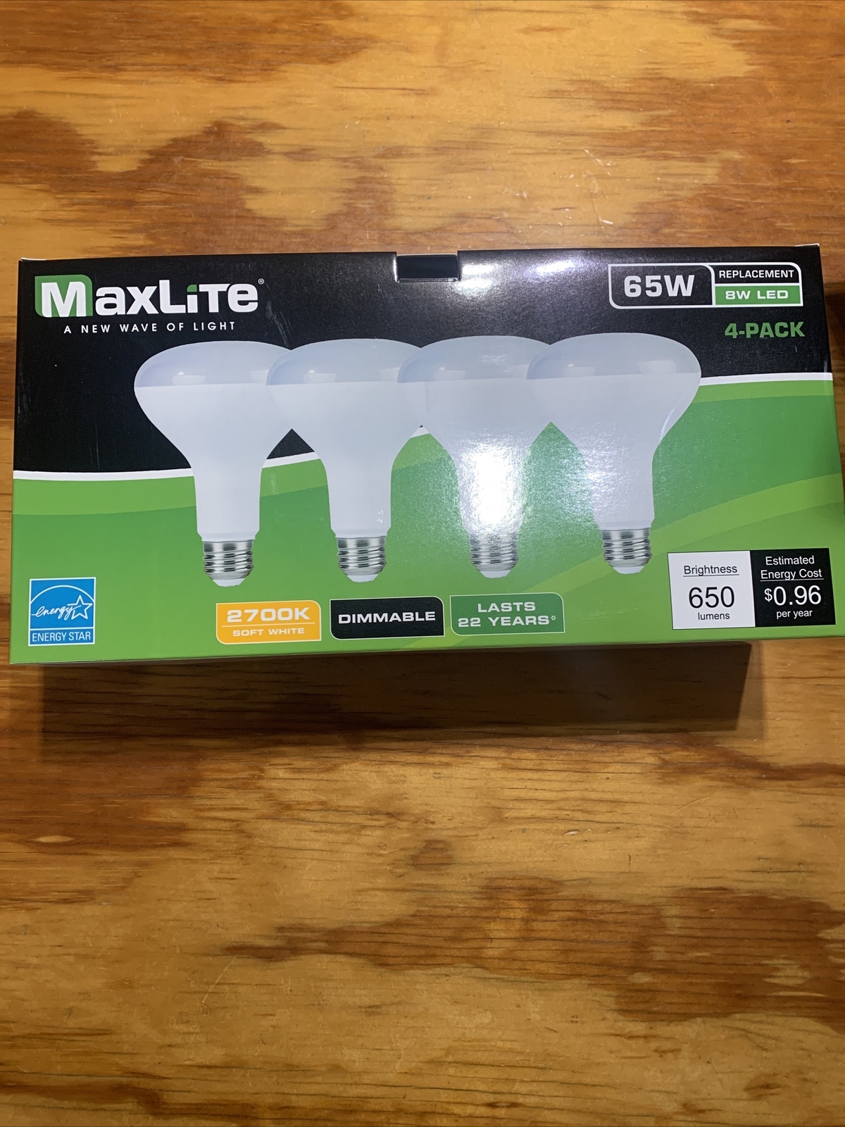 MaxLite Flood LED Bulb, 8W 65W-650 Lumens,Dimmable - 4pk 2700k gallery