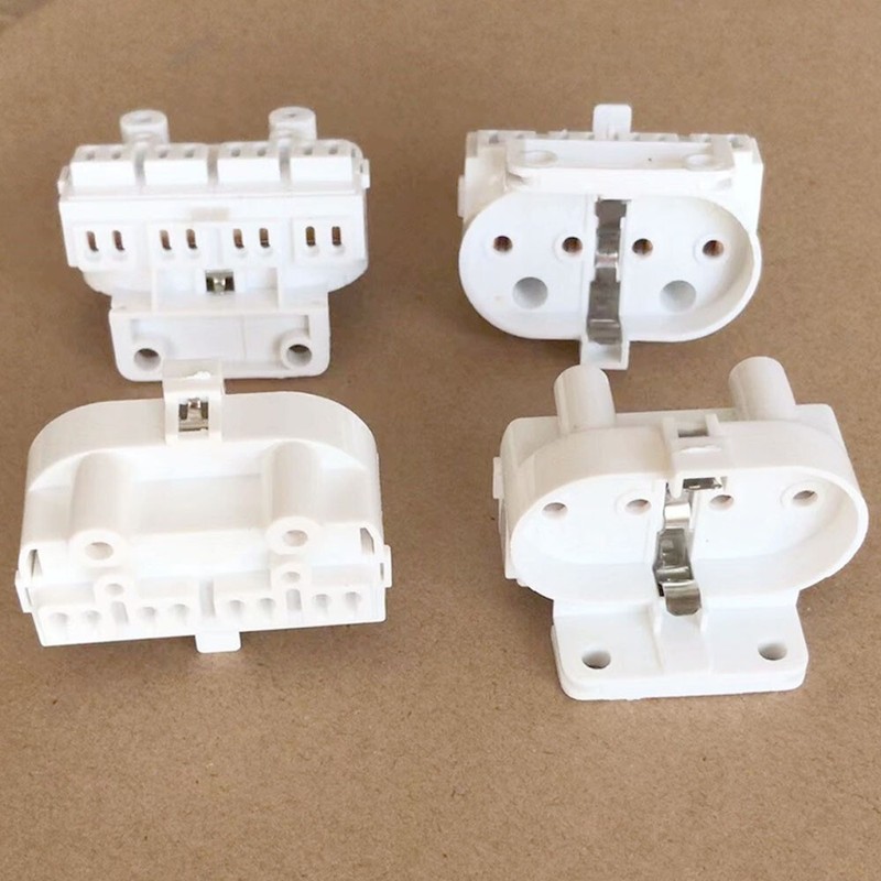 8Pcs 2G11 AC 500V 2A For H Light Socket Base Fluorescent PL Tube Lamp Holder US gallery