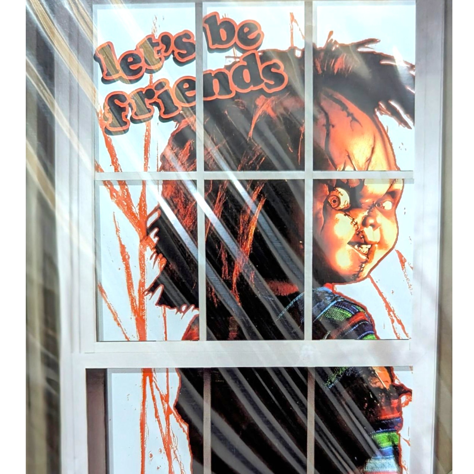 CHUCKY Window Silhouettes Life Size Decorations 2 pcs - 33.5 in. x 65 in. BNWT gallery