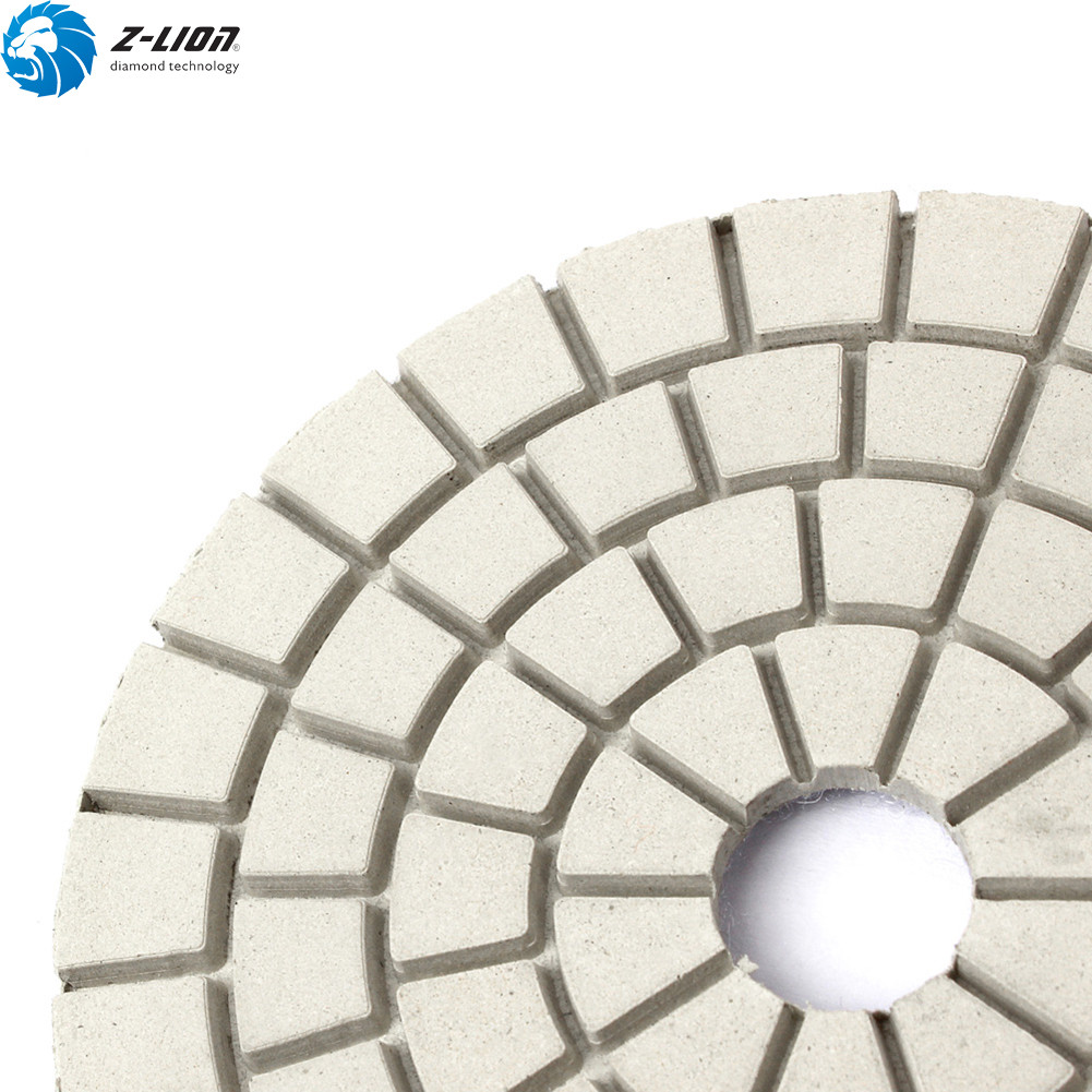 2Pcs 4” BUFF Diamond Polishing Pads Grinding Pads Dry for Granite Stone Polisher gallery