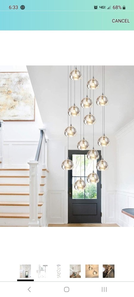 crystal rain drop chandelier