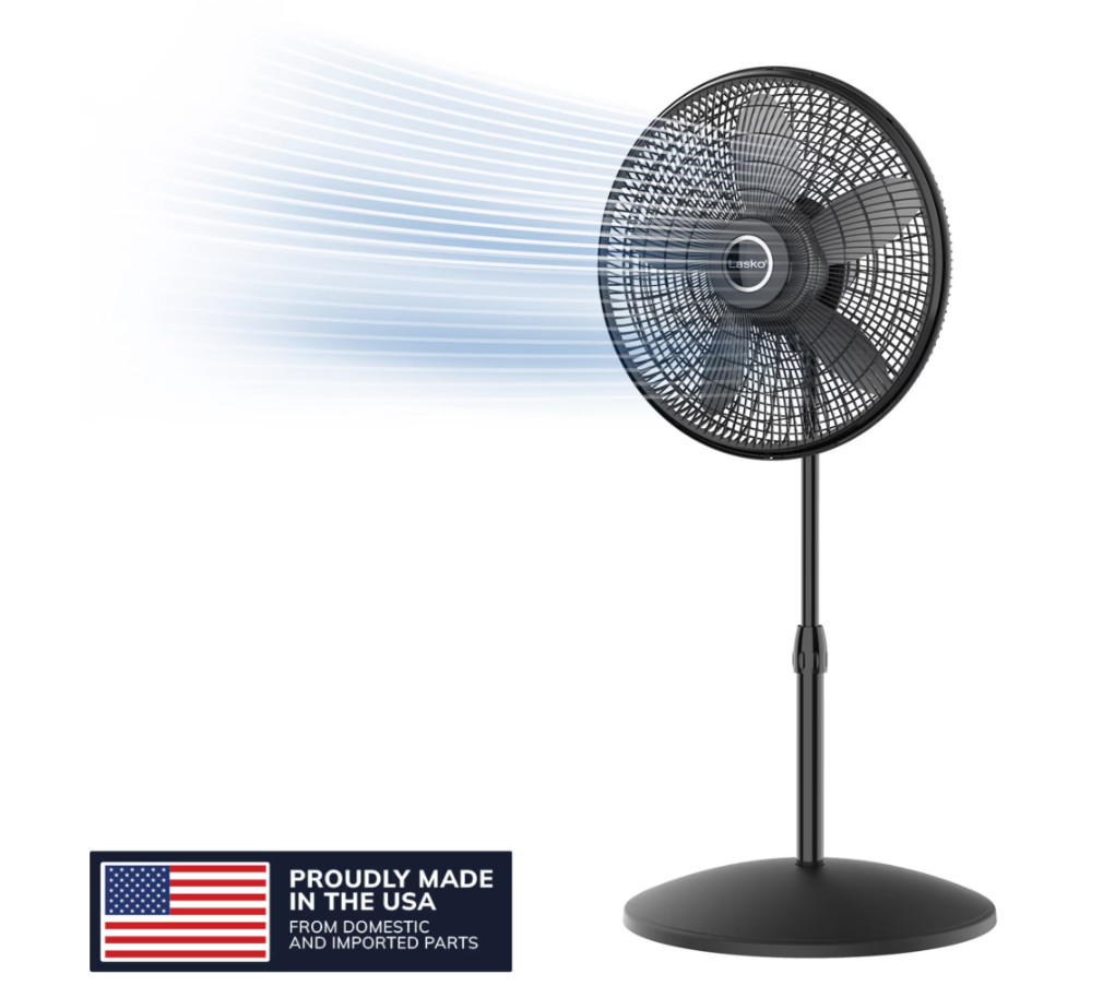 Lasko Cyclone 18" Oscillating Pedestal Fan 3-Speed Adjustable Black S18910 gallery