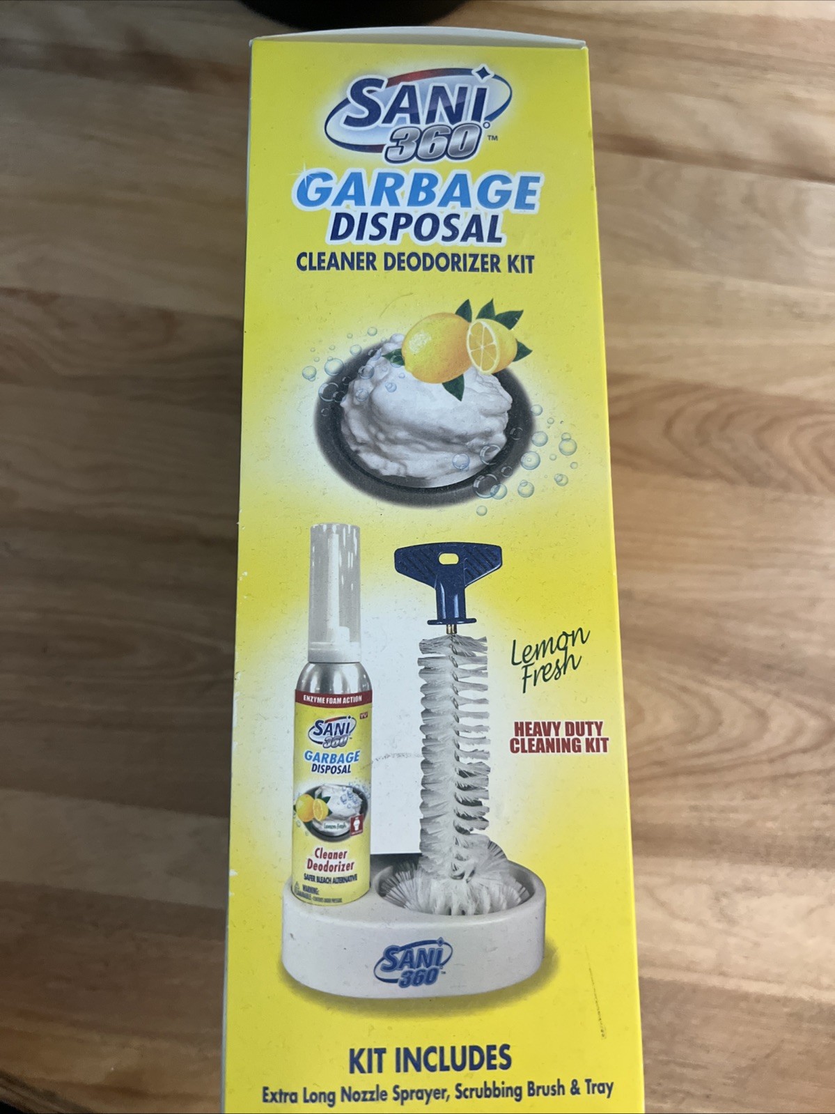 Sani 360 Garbage Disposal Cleaner Deodorizer 10oz Lemon As Seen on TV Kitchen gallery