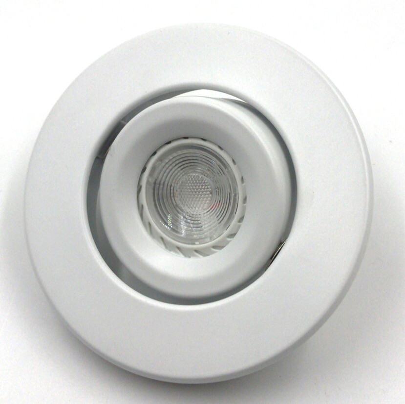 4 Inch Can, MR16 Recessed Light, Adjustable Ring Gimbal Tirm, White Finish gallery