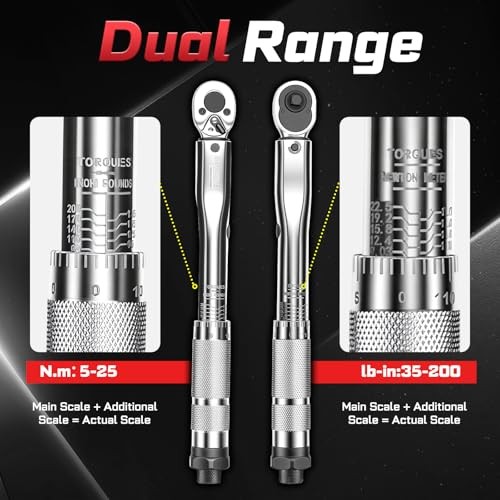 66Pcs 1/4 In. Drive Click Torque Wrench Set, 35-200In.Lb 72 GX-TW0104FS66-US gallery