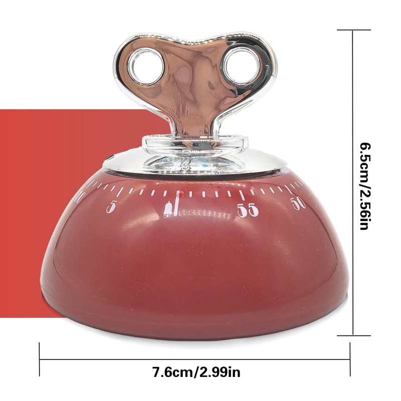 Mechanical Kitchen Timer Wind up Retro Manual Countdown Clock gallery