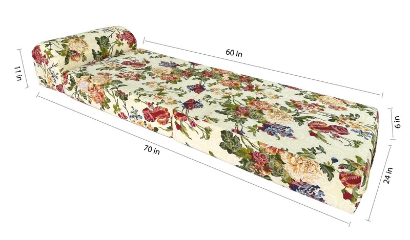 Sleeper Chair Folding Foam Beds, Convertible Sofa Mattress 6 x 24 x 70 Big Rose gallery