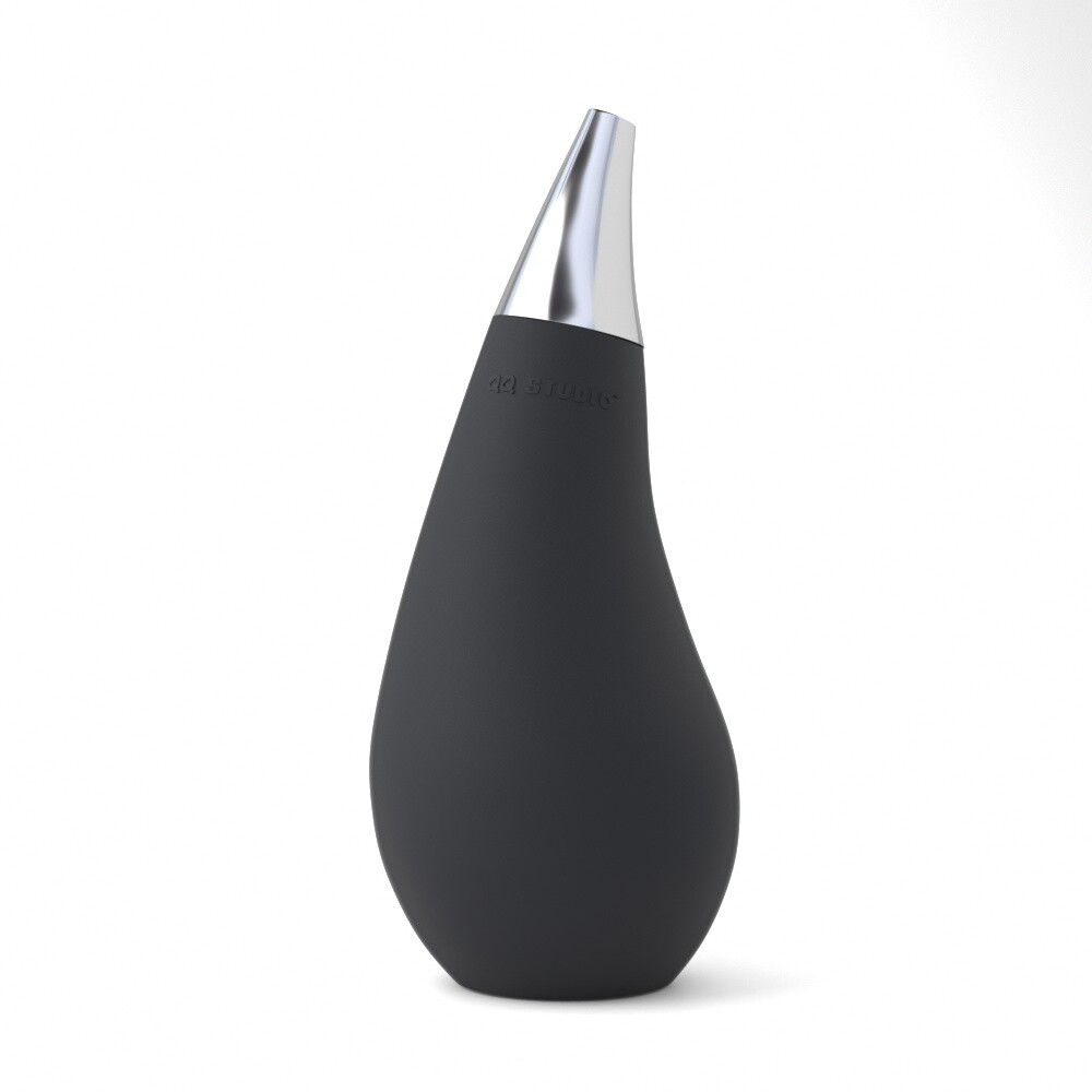QQ-Studio Black Soft Silicone Squeezable Liquid Hand Soap Wash Dispenser 1pc