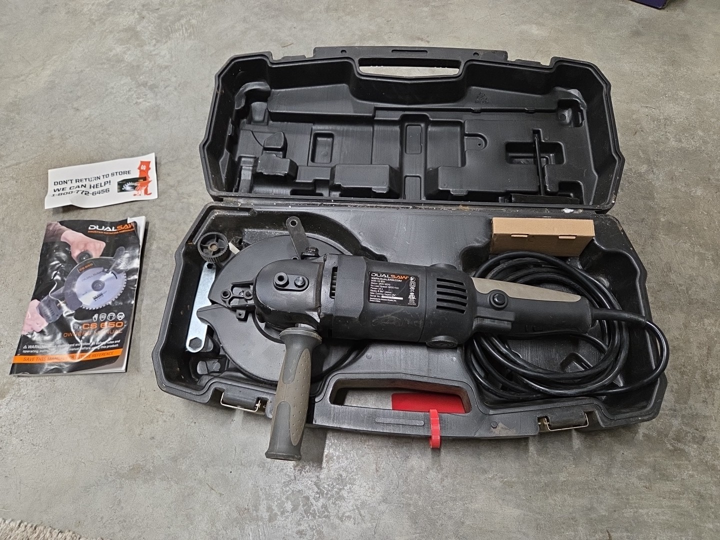 DUALSAW Destroyer CS650 Counter-Rotating Saw 13 Amp 6.25" With Case EUC gallery