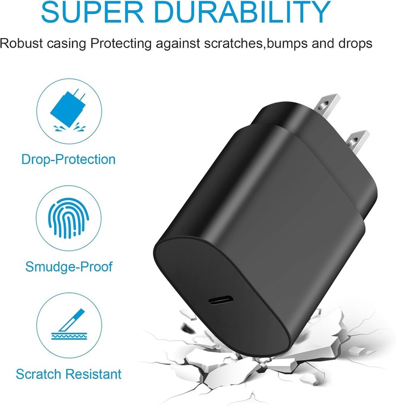 Type C Charger Fast Charging for iPhone 17 16 15,USB C Samsung Chargers Block 25 gallery