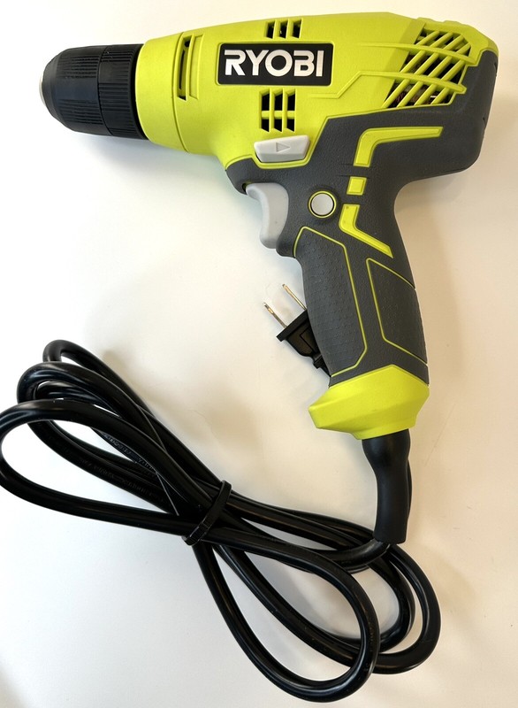 Ryobi 3/8 in Variable Speed Compact Drill Driver Corded With Bag Model D43 gallery