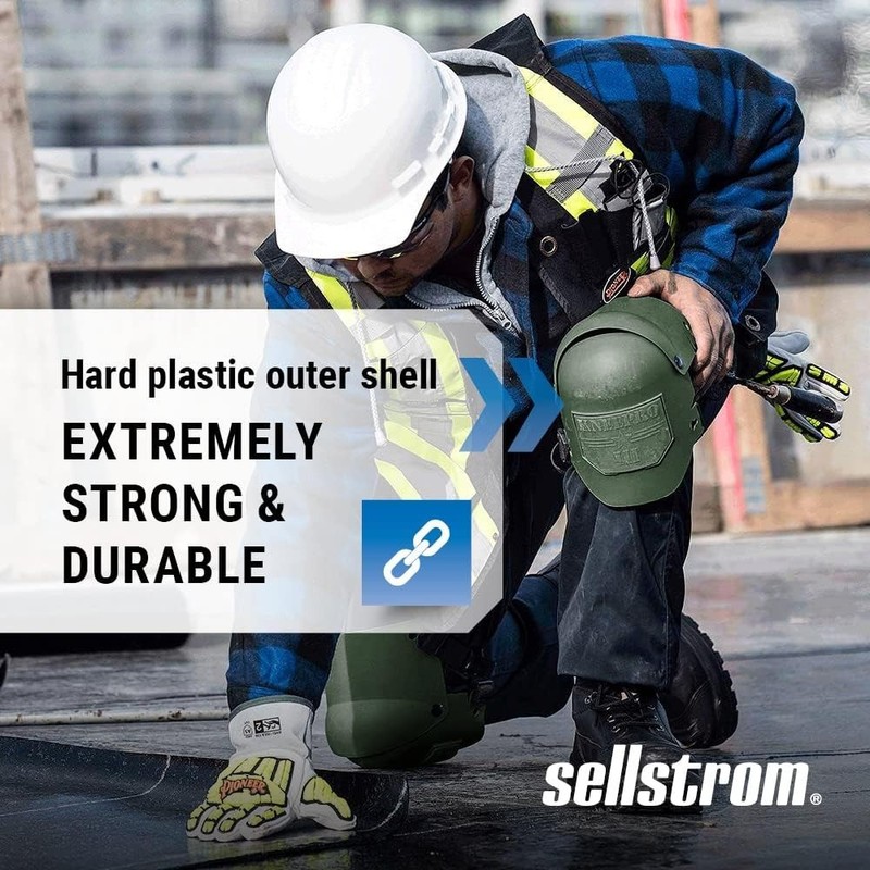 GREEN Carpenter Construction Flooring Roofing Gardening Flex Work Knee Pads gallery