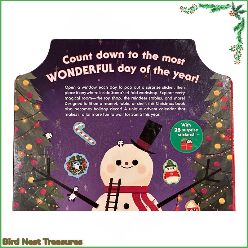 NEW Advent Calendar STICKER COUNTDOWN TO CHRISTMAS: Lg. Heavy Cardboard 14” gallery