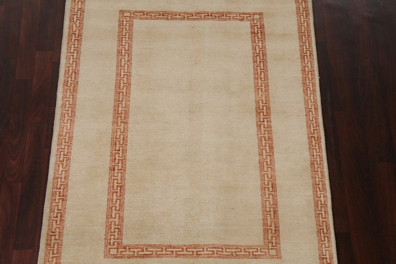 Black Friday Blowout Bordered Gabbeh Kashkoli Hand-knotted Oriental Area Rug 4x6 gallery