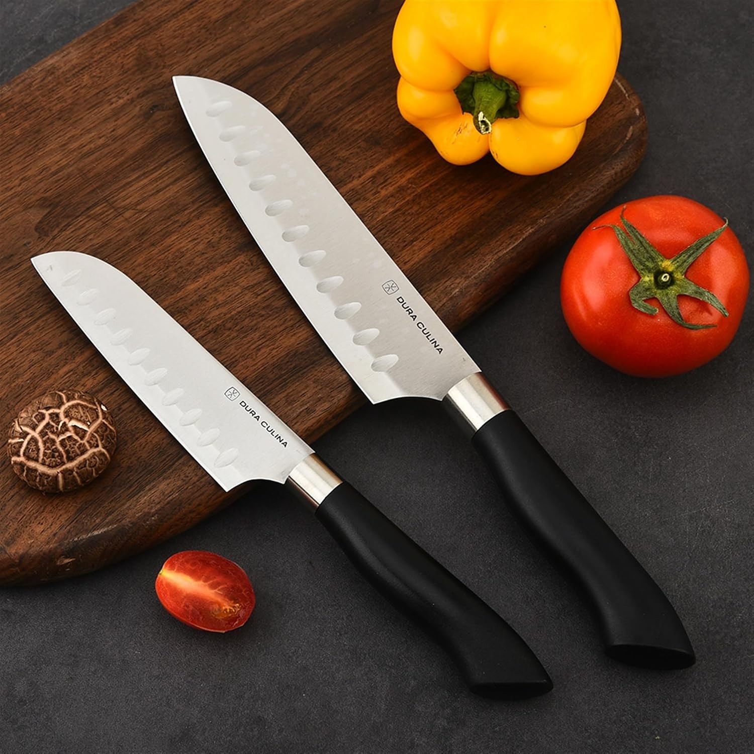 2 Piece Santoku Knife Set 7 Inch and 5 Inch Santoku Knives - Professional gallery