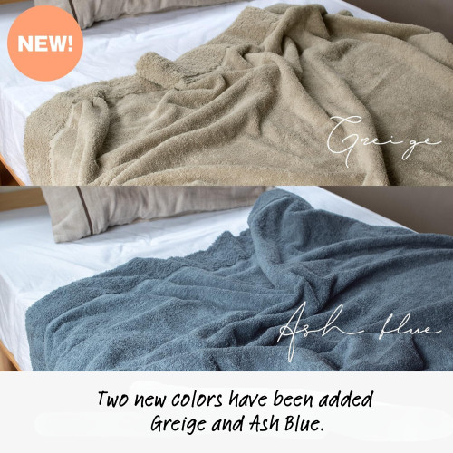 Imabari Towelket Blanket - Fluffy 100% Cotton - 6 Colors Made in Japan gallery