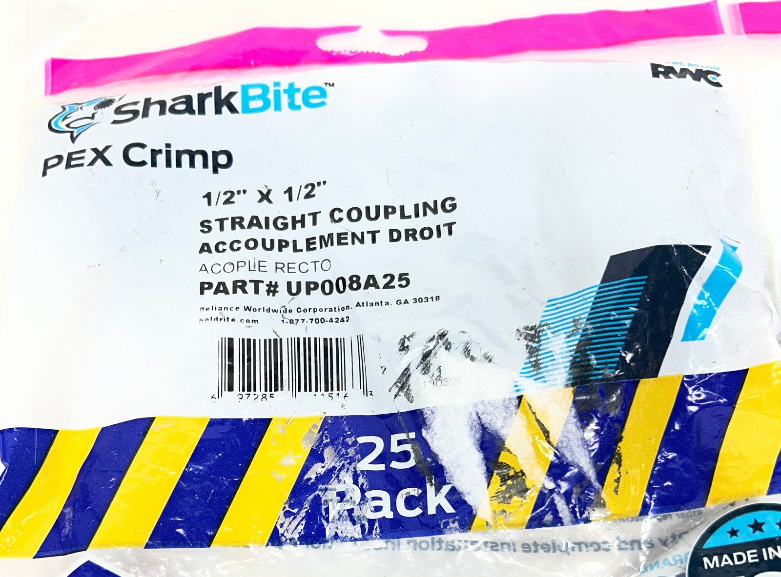 (75 TOTAL) SharkBite 1/2 in. PEX Barb Plastic Coupling Fitting gallery