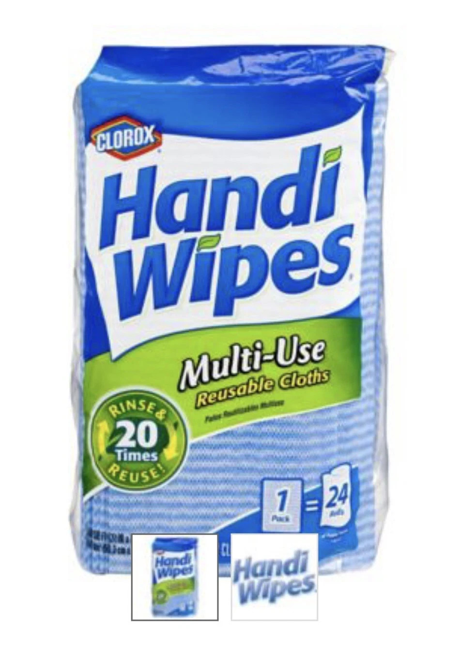 New Handi Wipes Multi-Use Reusable Cleaning Cloths, 72 Cloths gallery