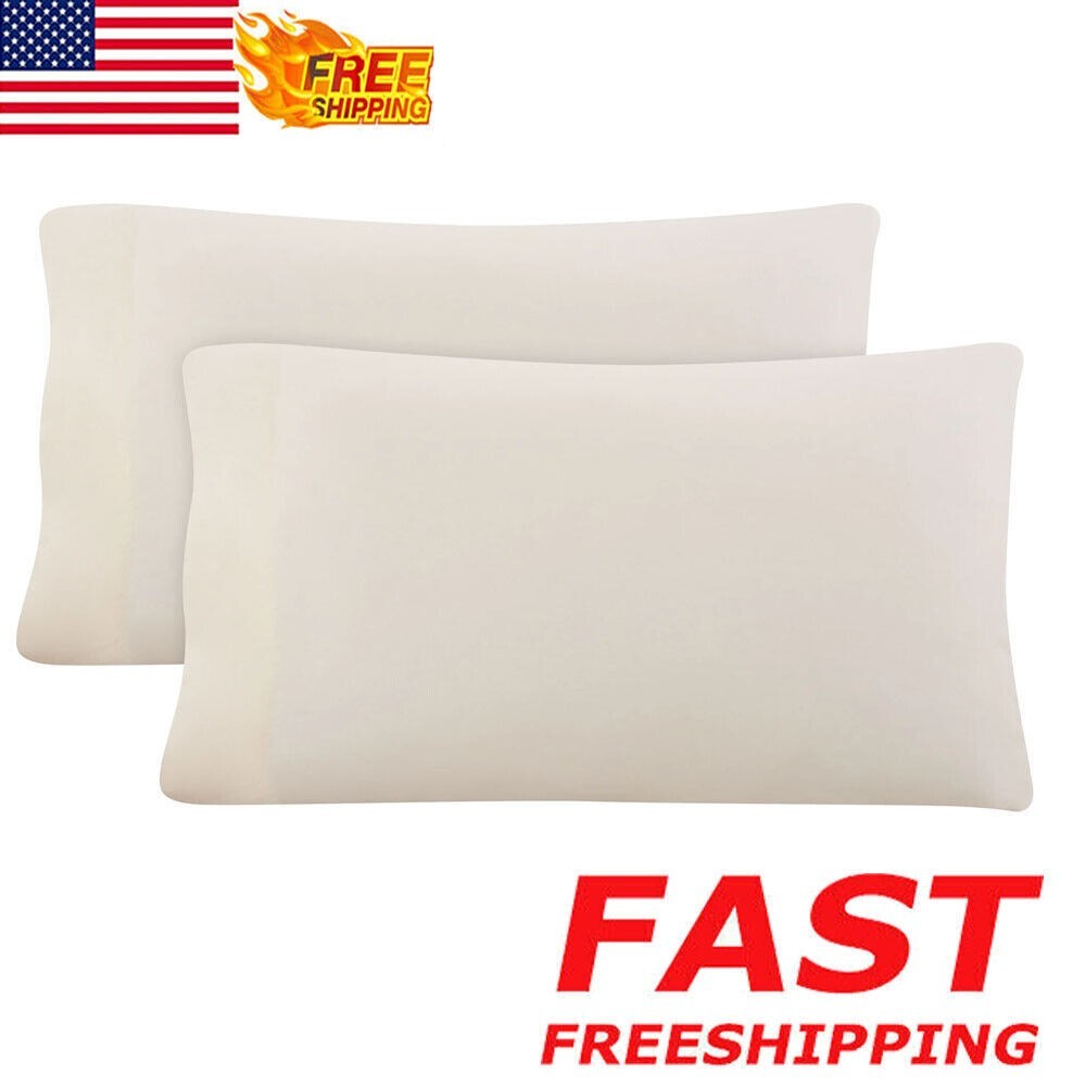 Hotel Style Tan Lyocell & Linen Blend Percale Pillowcases King 2 Count Durable gallery